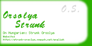 orsolya strunk business card